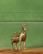 Brass Horse Figurine Money Box (6.2 Inch)