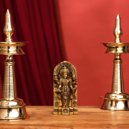 Brass Superfine Lord Dhanvantari Wall Hanging (7.5 Inch)