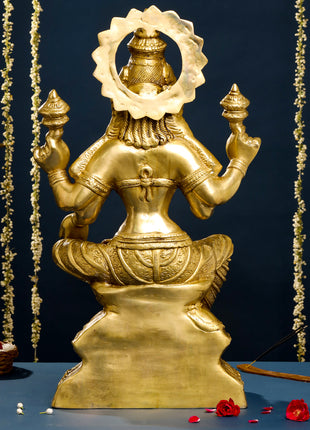 Brass Goddess Lakshmi Idol (30 Inch)