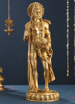 Brass Standing Hanuman Idol (23 Inch)