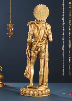 Brass Standing Hanuman Idol (23 Inch)