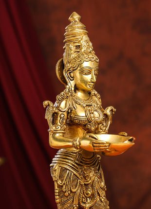 Brass Superfine Deep Lakshmi Idol (24 Inch)
