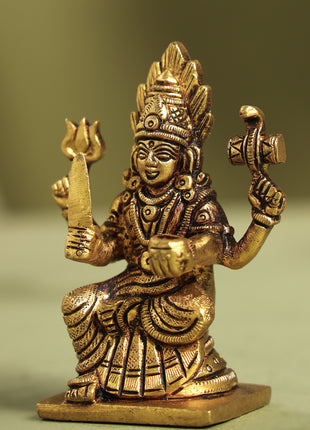 Brass Karumari Amman Idol (3.7 Inch)
