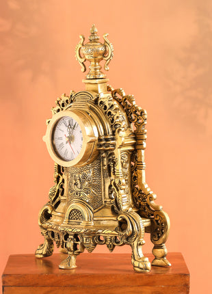Brass Vintage Table Clock/Watch (14 Inch)