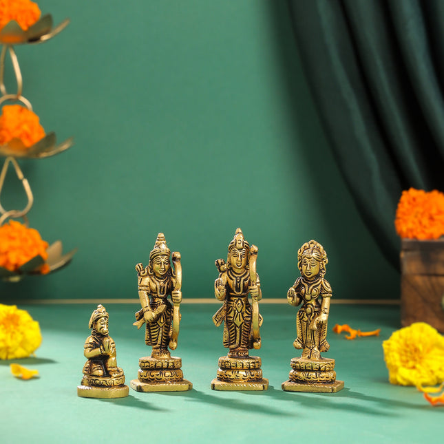 Brass Ram Darbar Idols Set