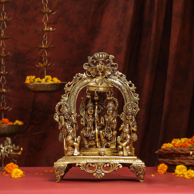 Brass Superfine Majestic Ram Darbar Statue (17 Inch)