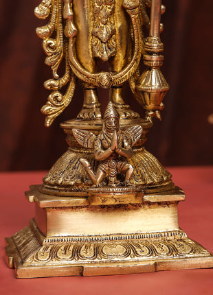 Brass Standing Vishnu Lakshmi Set (15 Inch)