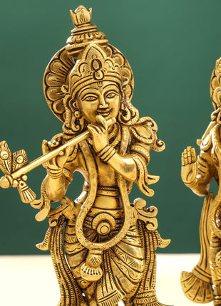 Brass Superfine Radha krishna Idols Set (12 Inch)