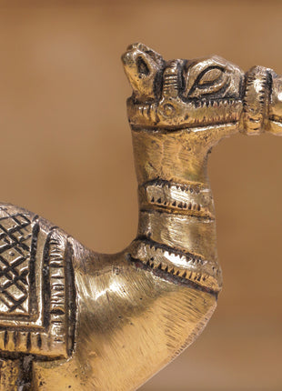 Brass Standing Camel Statue (4.2 Inch)