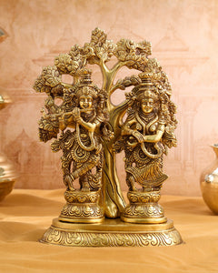 Radha Krishna Brass Idol/Murti/Statue