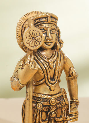 Brass Superfine Udupi Krishna Idol (9 Inch)