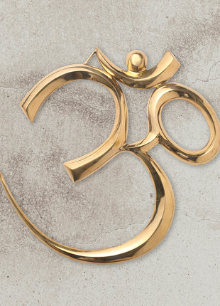 Brass Religious Om Wall Hanging