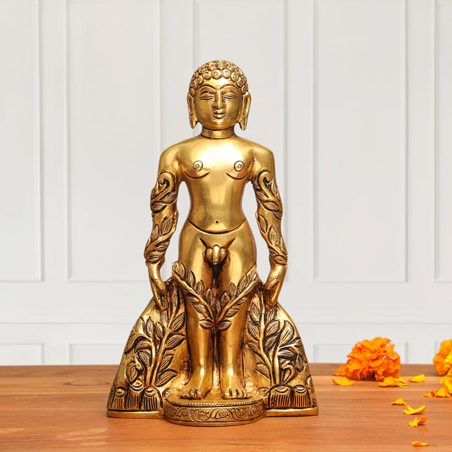 Brass Bahubali Statue (8.5 Inch)