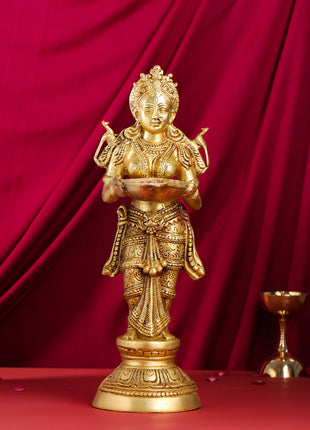 Brass Deep Lakshmi Statue (22 Inch)