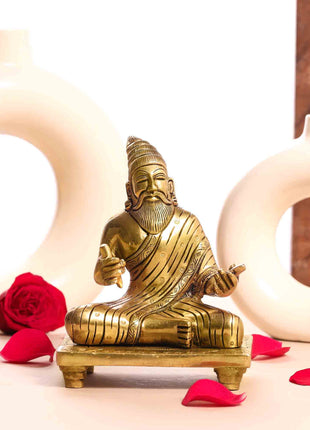Brass Superfine Thiruvallur Idol (6 Inch)
