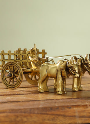 Brass Double Bullock Cart (2 Inch)
