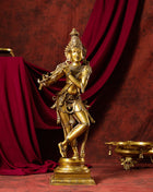 Brass Superfine Krishna Statue (35 Inch)