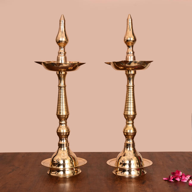 Brass Samai/Diya Pair