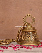 Brass Superfine Durga Wall Hanging Temple Bell (32.5 Inch)