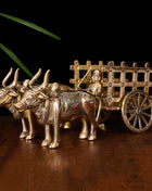 Brass Double Bullock Cart (6 Inch)