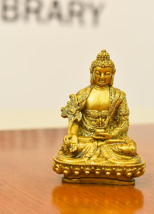 Polyresin Sitting Buddha Meditation Statue (4.5 Inch)