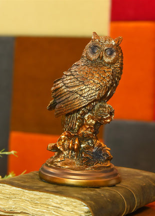 Polyresin Wise Owl Figurine (8.5 Inch)