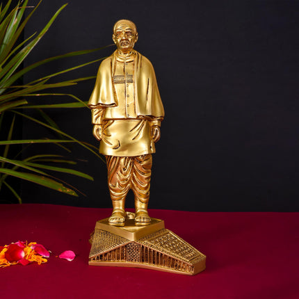 Brass Vallabh Bhai Patel Statue (Statue Of Unity) (13 Inch)
