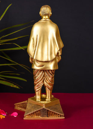 Brass Vallabh Bhai Patel Statue (Statue Of Unity) (13 Inch)