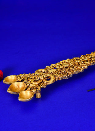 Brass Sheshnag Pooja Spoon (10 Inch)