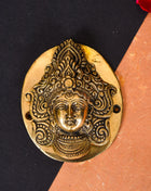 Brass Durga Face Door Knocker (5 Inch)