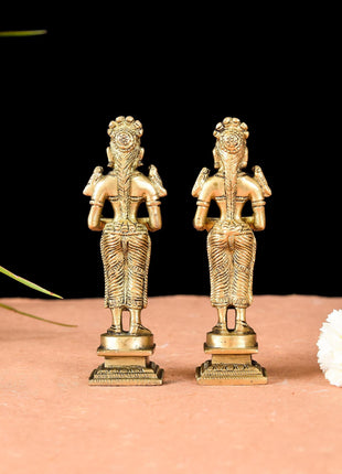 Brass Deep Lakshmi Pair (5 Inch)