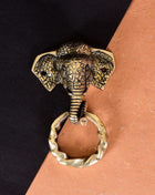 Brass Elephant Door Knocker (6.2 Inch)