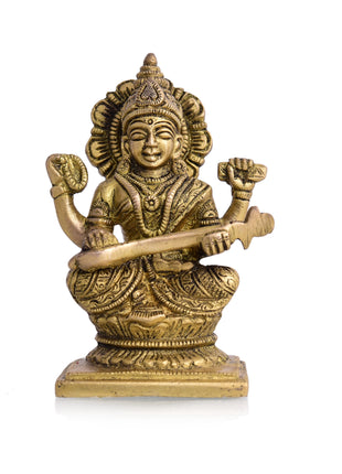 Brass Ganesha Lakshmi And Saraswati Idols