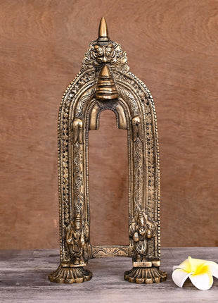 Brass Handcarved Prabhavali Frame (13 Inch)