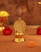 Brass Ashtalakshmi Ganesha Diya