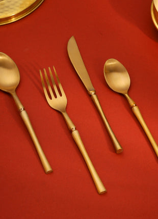 Brass Cutlery Set (Set Of 4)