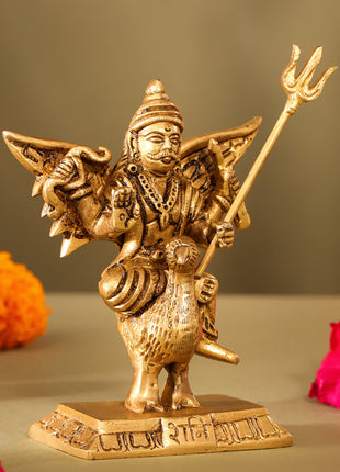 Brass Shani Dev Idol (4.5 Inch)