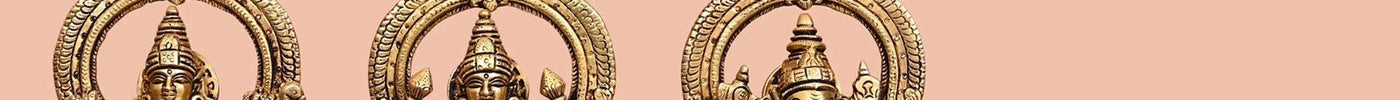 Idols of Lakshmi, Ganesha, and Saraswati
