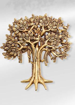 Brass Kalpvriksha Wall Hanging (7.5 Inch)