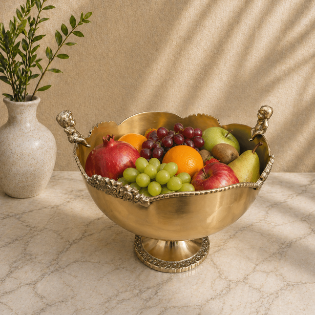 Brass Royal Design Decorative Fruit Bowl