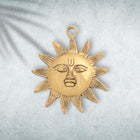 Brass Sun Face Wall Hanging (5 Inch)