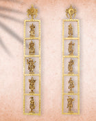 Brass Dashavatar/ Vishnu Avatar Wall Hanging Set
