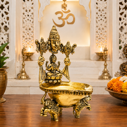 Brass Balaji Lakshmi Lightweight Diya