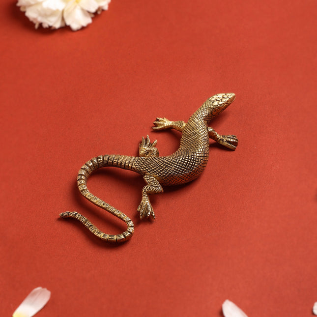 Brass Decorative Lizard (5 Inch)