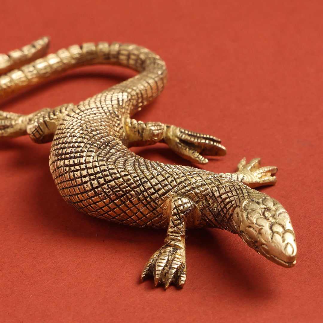 5 Inch Lizard Brass Decorative Lizard (5 Inch) – Vedansh Craft