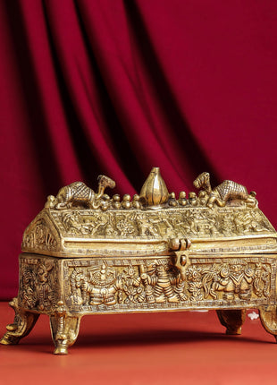 Brass Camel Jewellery Box (6 Inch)