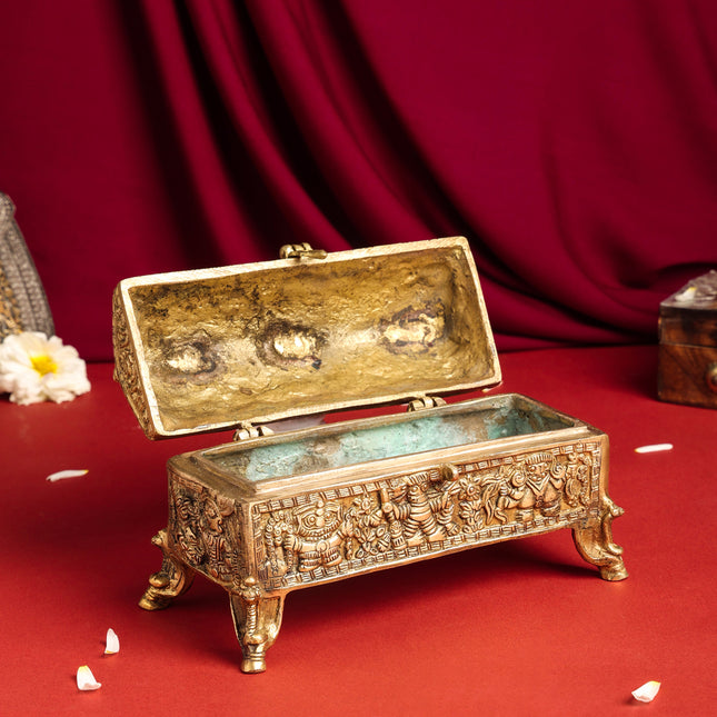 Brass Camel Jewellery Box (6 Inch)