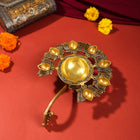 Brass Traditional Sapt Aarti With Handle (10.5 Inch)