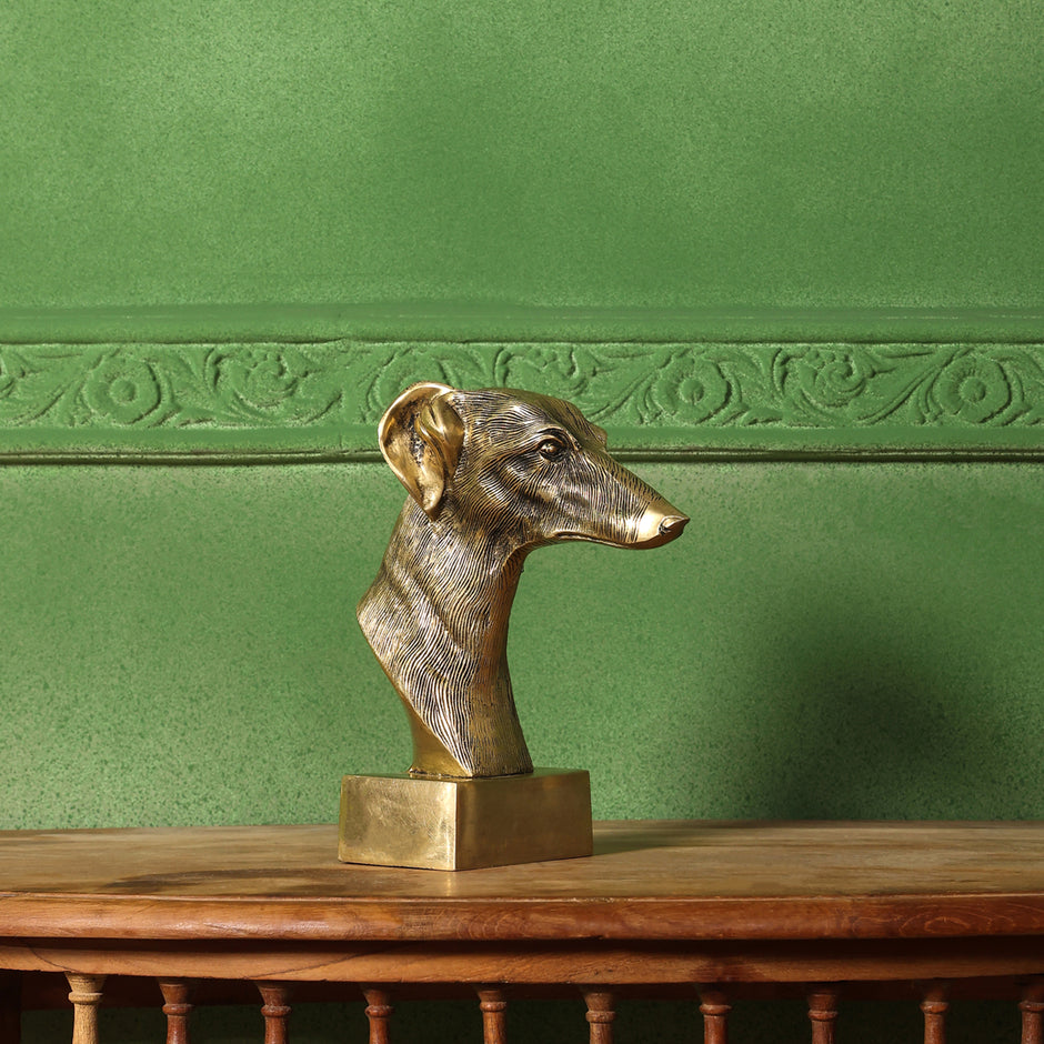 brass-dog-head-figurine-9-inch-vedansh-craft