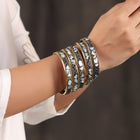Brass Stone Bangles Set